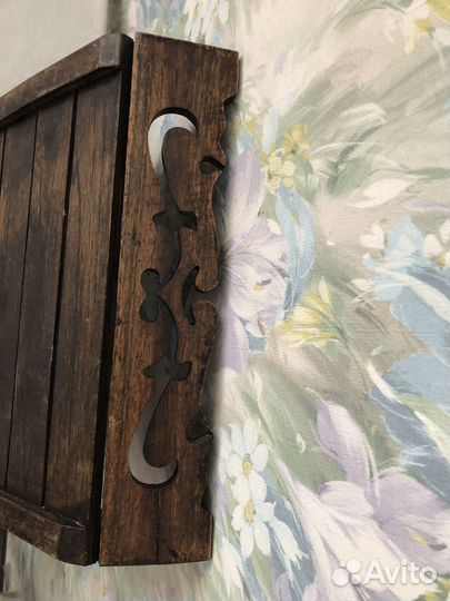 Поднос деревянный сервировочный