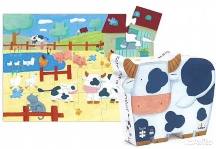 Пазлы развивающие 4 шт