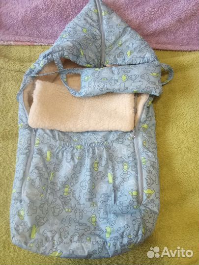 Зимний конверт в коляску