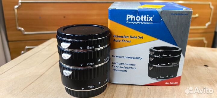 Набор макро колец Phottix AF для Canon