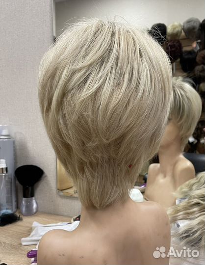 Парик, натуральные волосы (лёгкий)