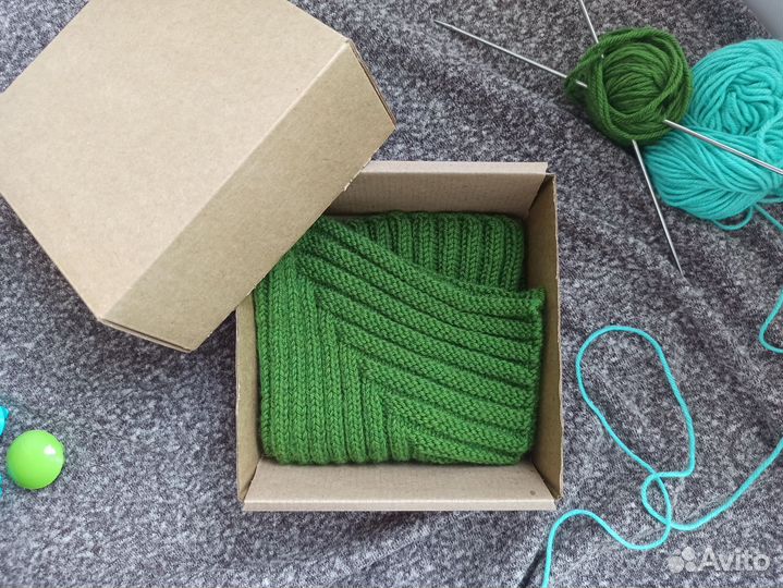 Шапка шлем вязаный для мальчика демисезонный