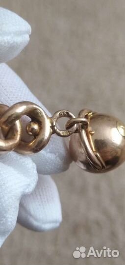 Уникальное старинное украшение, золотой женский бр