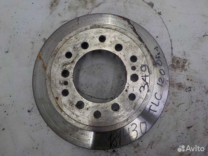 Тормозной диск toyota land cruiser 120 задний