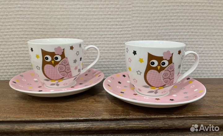 Lefard две кофейные пары с совами