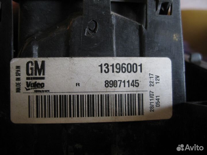 Фонарь задний правый Opel Meriva А / Опель Мерива