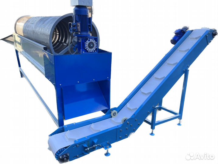 Просеиватель гранул барабанный с охлаждением