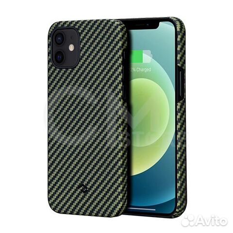 Pitaka MagEZ Case Apple iPhone 12 Mini чёрно-зелен