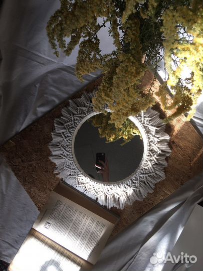 Зеркало макраме