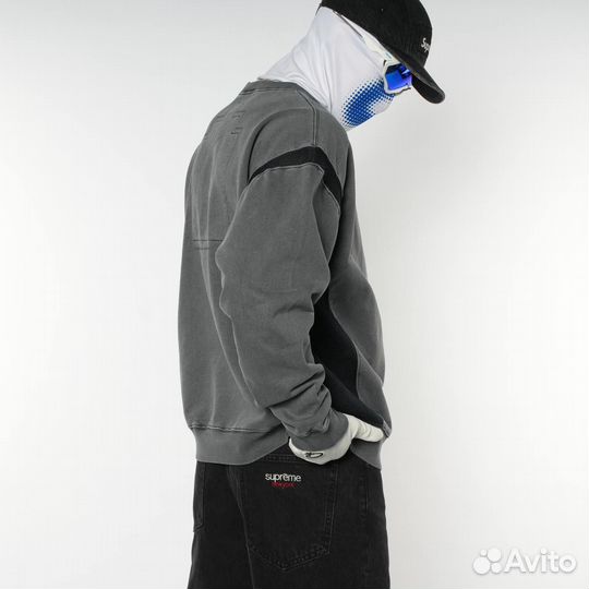 Свитшот CavEmpt серый погружной