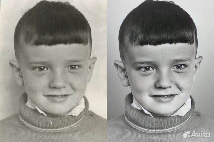 Реставрация фотографий Ретушь Фотошоп