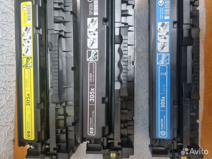 Картриджи б/у оригинальный HP 305