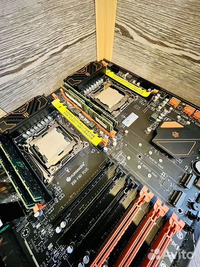 Комплект x99 2011v3 2x Xeon 2680v4 64gb DDR4