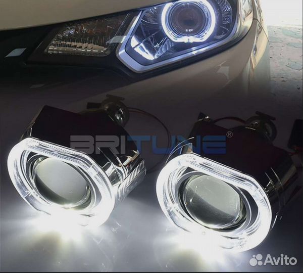 Би ксеноновые линзы 2,5 ангельские глазки