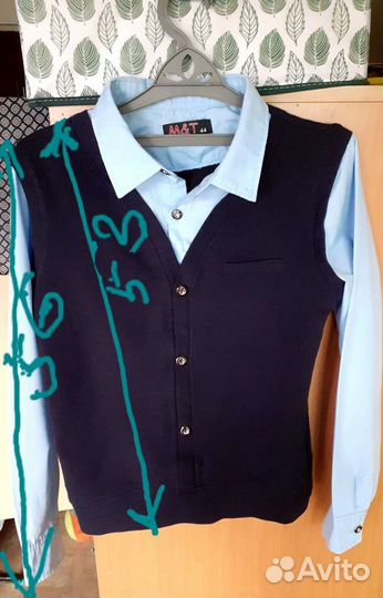 Жилет-обманка школьная