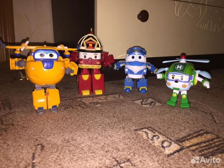 Трансформеры из Поли Робокар и Суперкрылья