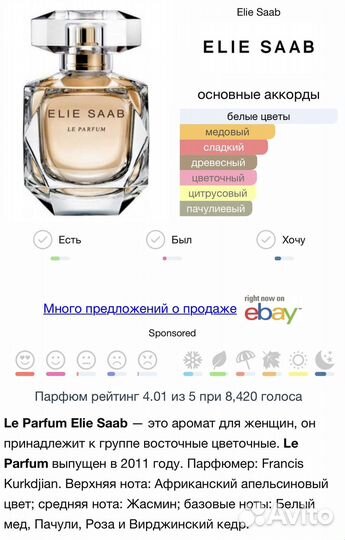 Парфюм Elie Saab