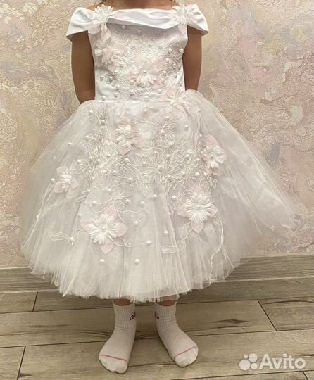 Новогоднее платье для девочки 104 110 см