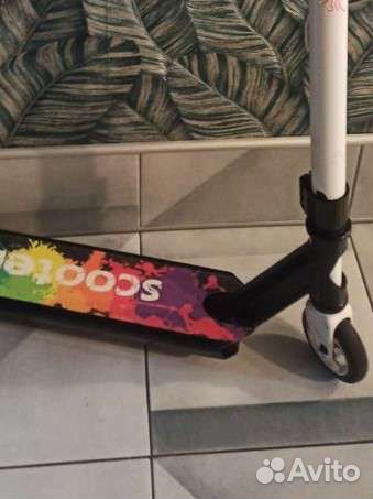 Трюковой самокат oxelo с новой шкуркой