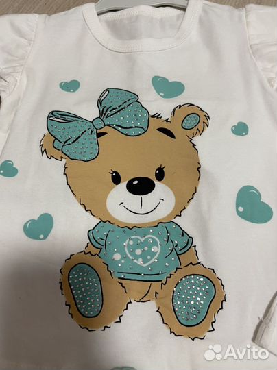 Костюм шорты футболка 92-110(новый Турция)