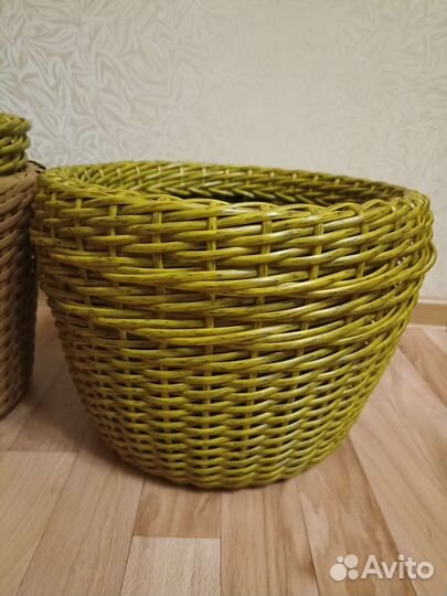 Корзина плетеная из ротанга