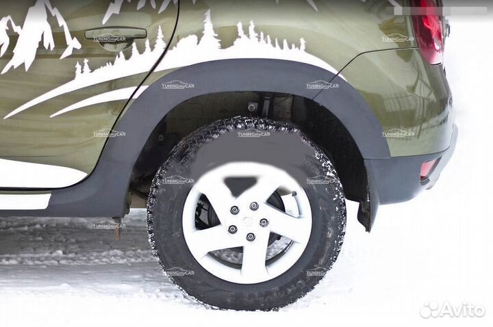 Комплект накладок на арки Renault Duster 2015+