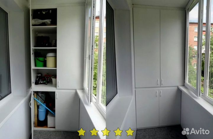 Шкаф на балкон бесплатный замер