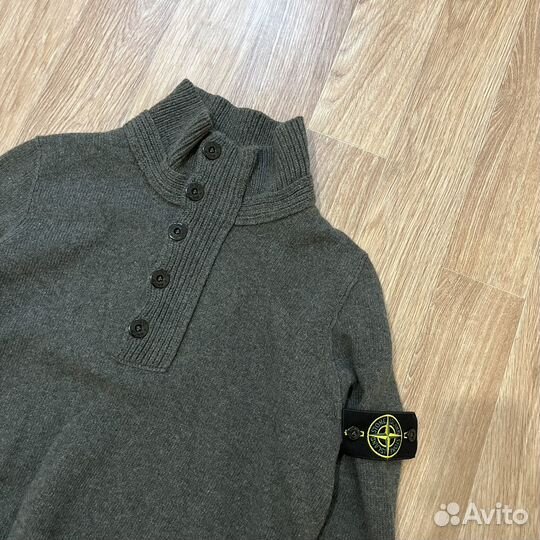 Stone Island 1/4 зип свитер с горлом