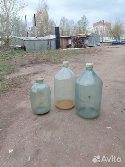 Бутылка стеклянная 20 литров