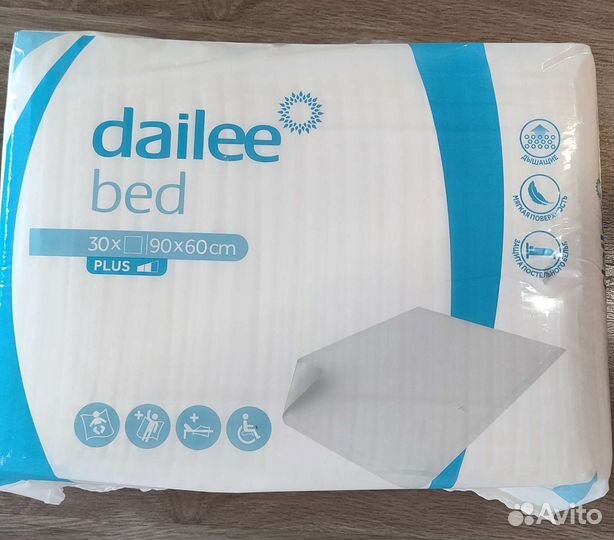 Пеленки одноразовые 60х90 dailee