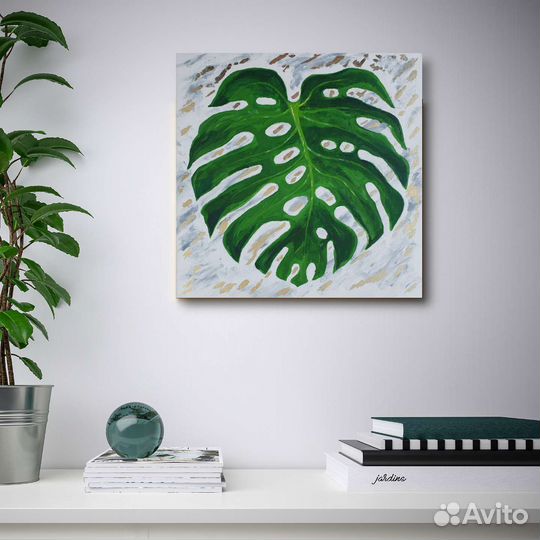 Интерьерная картина акрилом Монстера2