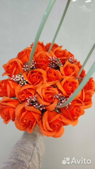 Букет из мыльных роз 21 шт