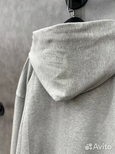 Зип худи Vetements Zip Up серое редкое