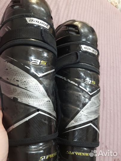 Щитки хоккейные bauer 3s pro int размер 14