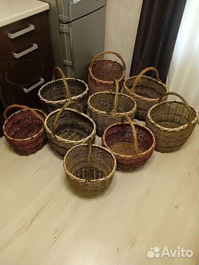 Корзина плетеная для грибов и ягод