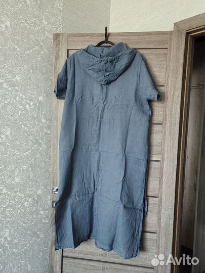 Платье летнее хлопок, лен. 52-56