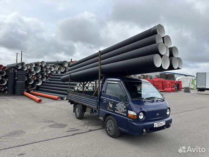 Труба гофрированная в канаву