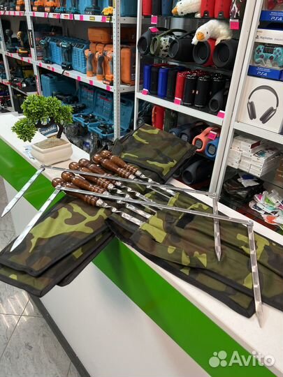 Набор шампуров в чехле новый