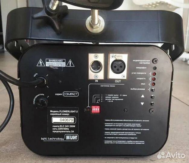 Светомузыка Flowerlight-2 Pro Сканер Gobo Mic DMX