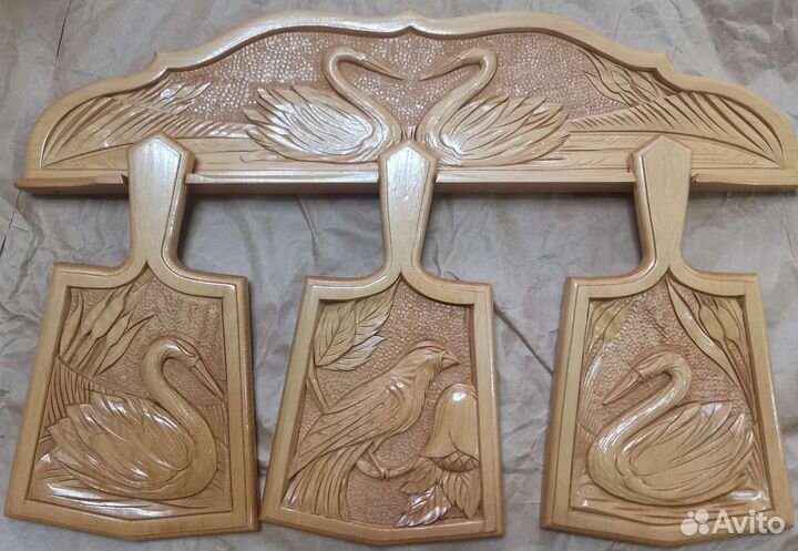 Набор разделочных досок на подставке