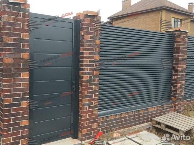 Забор жалюзи из металла