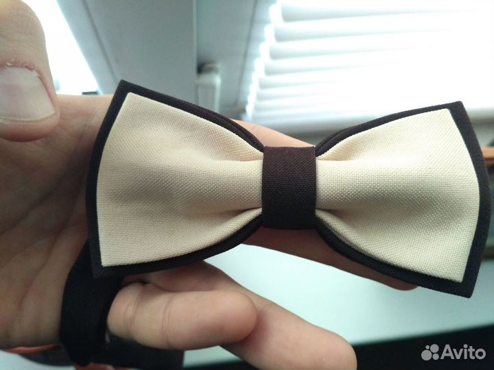 Бабочка blackbow шоколадная/бежевая