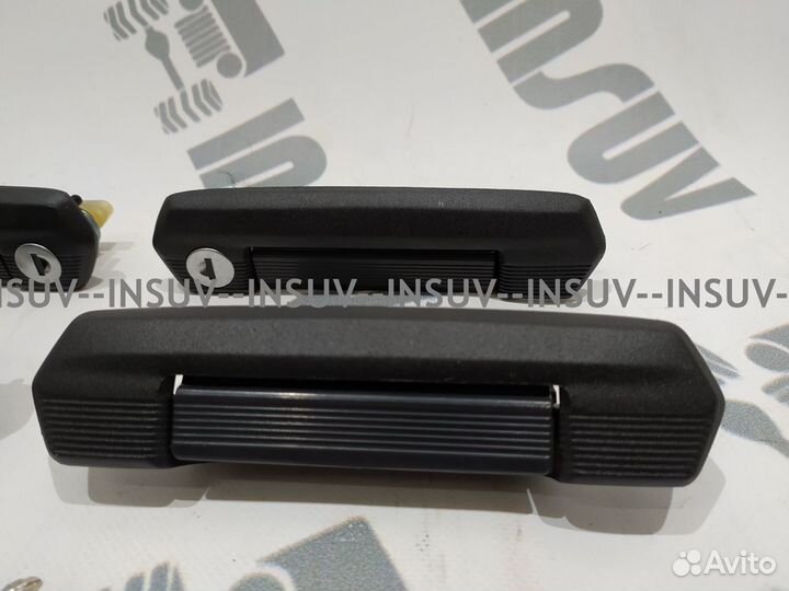 Дверные ручки черные Урбан Нива 5 дверей (к-т) 4шт