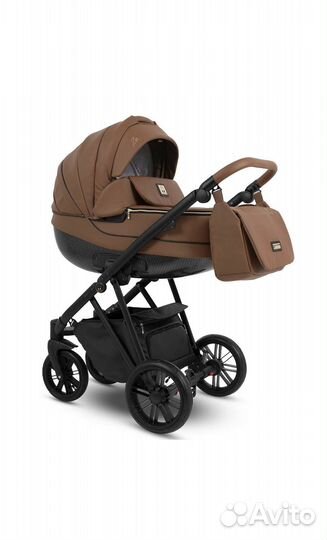 Коляска 2в1 эко кожа