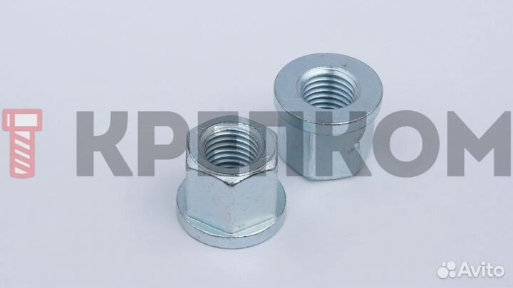 Гайка с буртиком М12 DIN 6331 кл. пр. 10, оцинк