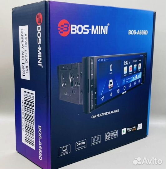 Магнитола 1din (андроид) BOS-mini A659D 2/32GB