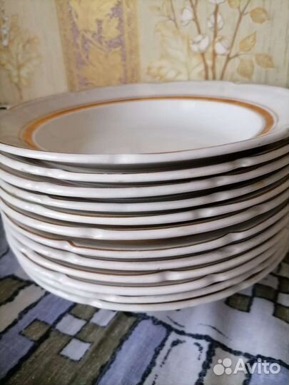 Тарелки суповые зик СССР 12шт
