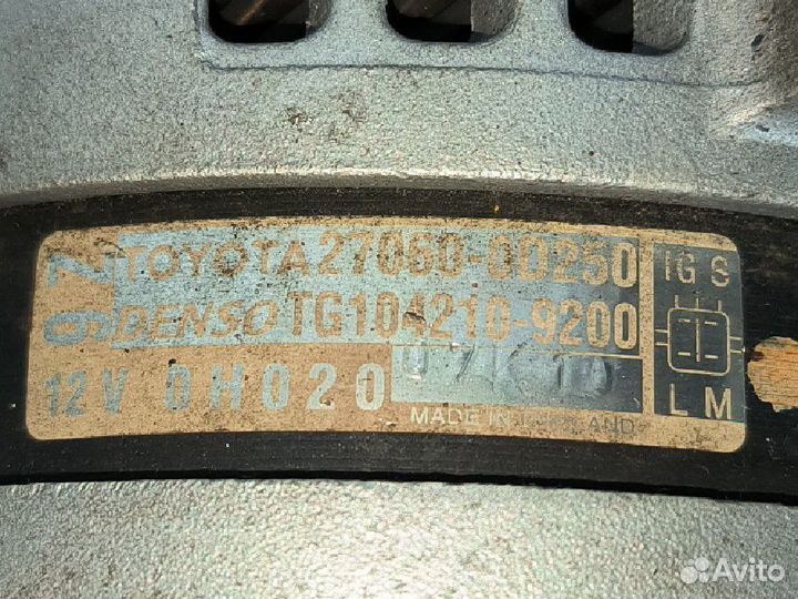 Генератор toyota corolla 120/150 1.6 3ZZ-FE