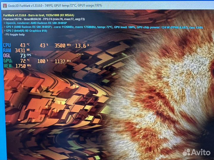 Видеокарта XFX RX 580 8гб