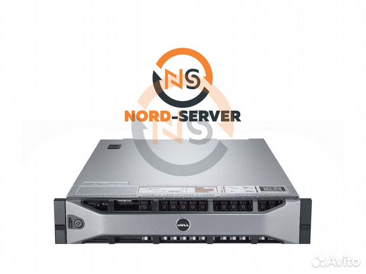Сервер dell R720 16SFF 2x E5-2670 64GB 750W